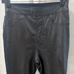 Spanx Black Leather Pants